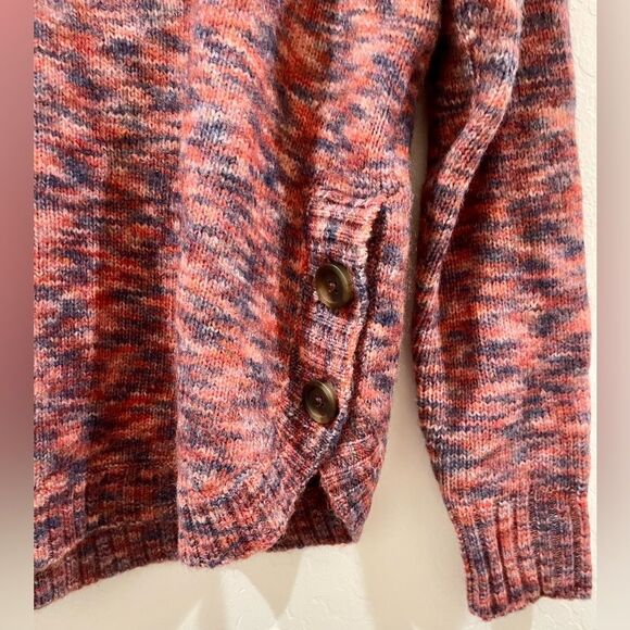 Madewell Birchmont space dye knit side button wool blend sweater - Picture 6 of 7